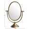 Hello Honey® Brass Finish Framed Mirror on Swivel Stand